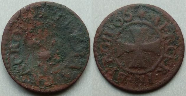 Burgh-le-Marsh, Thomas Cracroft 1666 farthing Burgh-le-Marsh, Thomas Cracroft 1666 farthing